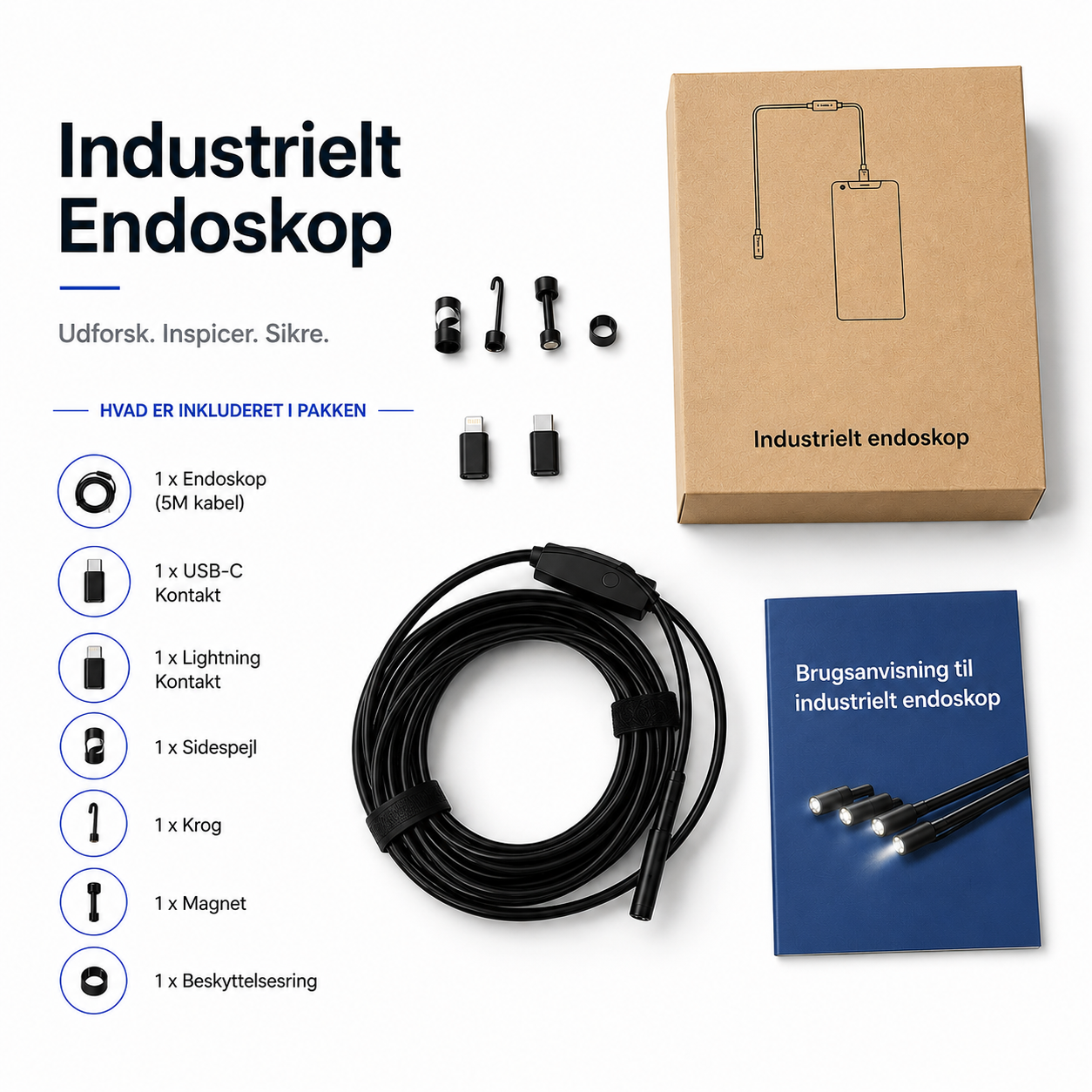 ProScope – Professionelt inspektionskamera med endoskop